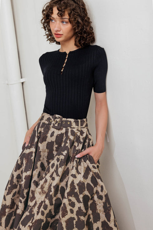 leo-lover-woven-full-midi-skirt Flying Tomato-Sophia's Style-8
